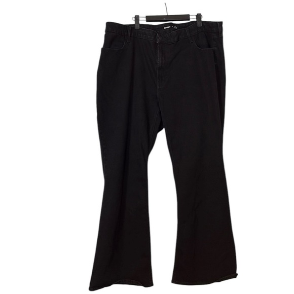Old Navy High Rise Wow Flare Jeans Plus Size 24 Black Going Out - Picture 1 of 8